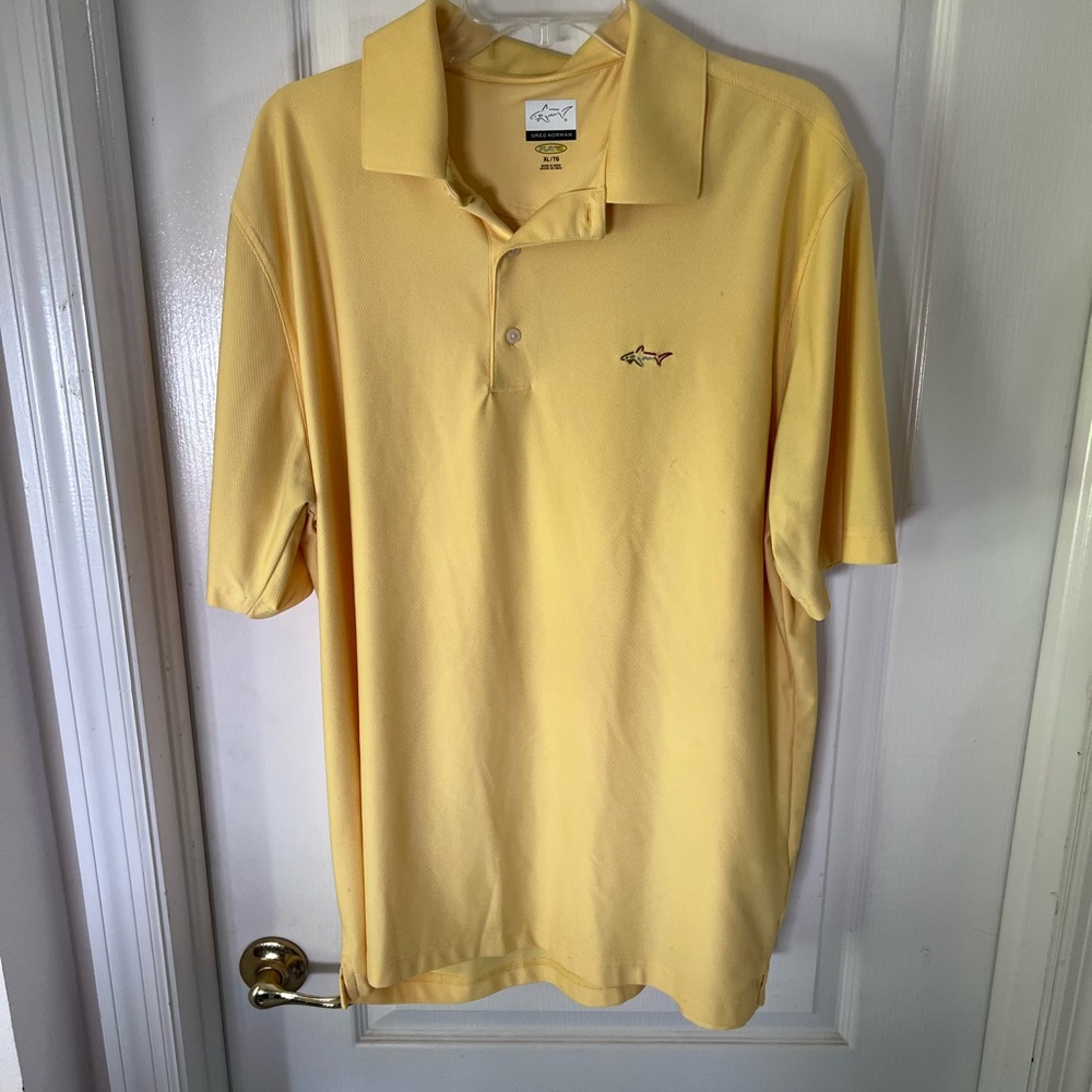 Greg Norman Collection Light Yellow Polo Shirt
